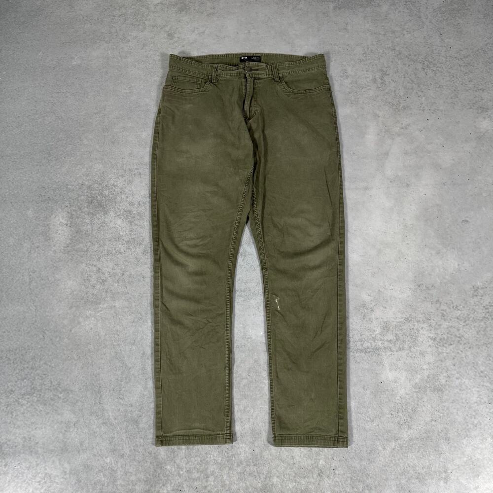 Oakley Pants Regular Taper Fit Olive - Size: 36x32